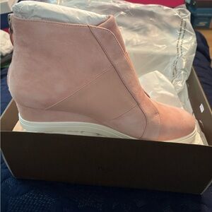 Paolo Pink Wedge Shoes